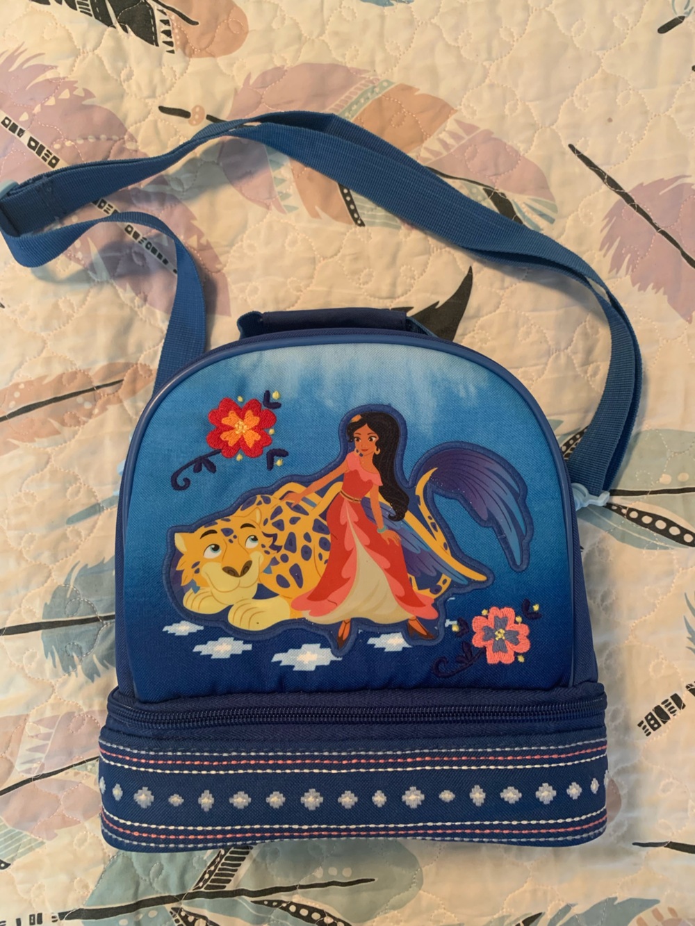 Girls Blue Elena of Avalor Insulated Cooler Lunch Bag